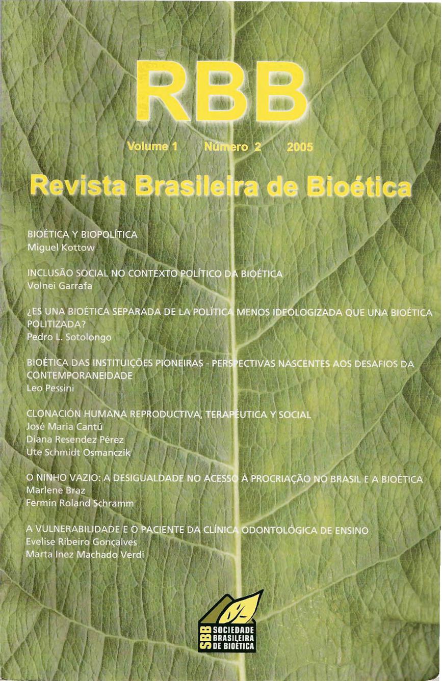 Revista Brasileira de Bioética No. 2